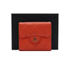CHANEL Red Caviar Gold CC Small Flap Wallet A82288 162953556 [P]