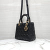 Dior Lady Medium Bag Black Cannage M0565ONGE 10402 5317583 [P]