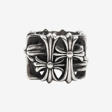 Chrome Hearts Cemetery Square Ring Silver 14 162847221 [P]