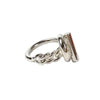 Hermes Silver Women's Ring Croisette Small Model H104586B 00052 158733017 [P]