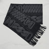 HERMES Clic, C'est Noue Schal Knitted Noir H392917T 05 147207860 [P]
