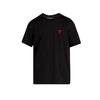 AMI Herzlogo T-Shirt Kurzarm Schwarz BFHJ108 723 45116485 [P]