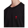 AMI Herzlogo T-Shirt Kurzarm Schwarz BFHJ108 723 45116485 [P]