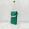 Prada Triangle Logo Green Phone Pouch Leather Mini Chain Bag 8582 163156597 [P]