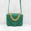 Bottega Veneta Envelope Bold Chain Mount Shoulder Bag Green 5208 163156212 [P]
