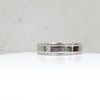 TIFFANY & CO Diamant 1P Together Doppel Milgrain Band Ring Platin 4.5 3360498 [P]