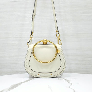 Chloe Nile Bracelet Bag Small White Cream 10555 163154620 [P]