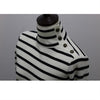J.CREW Gestreifter Knopf Mockneck Pullover C9964 45116779 [P]