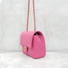 CHANEL ピンク クラシック ミニ チェーン フラップバッグ 内蔵チップ 7807 163156083 [P]