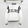 CELINE ロゴパッチクロップバージョンバイカー秋冬ジャケット 36 2W803227R 5788 163158534 [P]