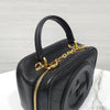 GUCCI Interlocking G Blondie Top Handle Vanity Schultertasche Schwarz 744434 10660 6191872 [P]