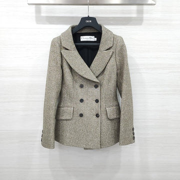 DIOR Graue goldene Doppeljacke 36 9388 163158503 [P]