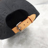 LOUIS VUITTON ブラックモノグラムレザーシャドウボールキャップ 58 MP2605 4906 163158440 [P]