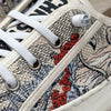Dior Work And Women T-Wold Embroidered Diver Canvas Sneakers 36.5 143520606 [P]