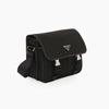 Prada Nylon Saffiano Leather Buckle Shoulder Bag 157091454 [P]