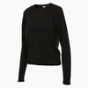 GANNI Lace Logo Patches Pullover Phantom Sweater 160969022 [P]