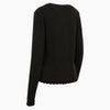 GANNI Lace Logo Patches Pullover Phantom Sweater 160969022 [P]
