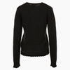GANNI Lace Logo Patches Pullover Phantom Sweater 160969022 [P]