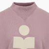 Isabel Marant MOBY Logo Rosewood Ecru Sweatshirt 161407872 [P]