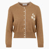 Isabel Marant Wool Logo Cardigan in Camel 161407703 [P]