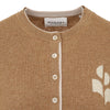 Isabel Marant Wool Logo Cardigan in Camel 161407703 [P]