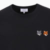 MAISON KITSUNE Komfort T-Shirt mit Doppel-Fuchs-Kopf 162553647 [P]