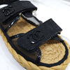 CHANEL Mesh-Velcro-Raffia-Sandalen Schwarz 35 G38945 10049 12992129 [P]