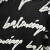 BALENCIAGA Baumwolle 3D Scribble Logo Strick L 7846 163158821 [P]