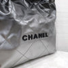 CHANEL 22 Bag Klein Lammleder Ombre Schwarz Innenchip AS3260 10040 11263365 [P]