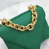 Bottega Veneta Envelope Bold Chain Mount Shoulder Bag Green 5208 163156212 [P]