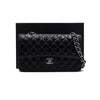 CHANEL Black Caviar Classic Medium Silver Chain Shoulder Bag A01112 152315141 [P]
