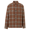Burberry 22FW CALMORE Checked Shirt Jacket Birch Brown 8057372 35261984 [P]