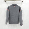 THOM BROWNE ウール カシミア コットン ループ バッグ ワーク ジャケット ライト グレー 36 5972 163158879 [P]