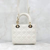DIOR レディ ディオール マイ ABC スモール ホワイト カナージュ 7543 163154800 [P]