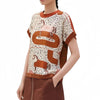 HERMES Garde-Robe Pop Kurzarm Twill Sweater Damen T-Shirt H5E2805DLDP36 130344185 [P]