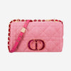 DIOR カロ ショルダーバッグ ミディアム デニム ブライトピンク M9242WTJF 5265 163156207 [P]