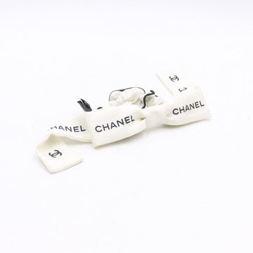 CHANEL White Lettering Hair Scrunchie Women's Headband AA8926 152900407 [P]
