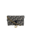 Dior Oblique Saddle WOC Chain Wallet Crossbody Small S5614CTZQ 158520186 [P]