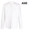 AMI Heart Logo Button-Down Long Sleeve Shirt E21HC024 45 45119278 [P]