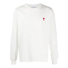 AMI Langarm-T-Shirt mit Besticktem Logo E21HJ005 701 45119305 [P]