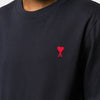 AMI Langarm-T-Shirt mit gesticktem Logo Navy E21HJ005 701 45116926 [P]