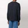 AMI Langarm-T-Shirt mit gesticktem Logo Navy E21HJ005 701 45116926 [P]