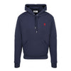 AMI gesticktes Herzlogo Hoodie Navy E21HJ008730 51477 45118802 [P]