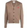 AMI Herz A Logo V-Ausschnitt Cardigan E22HKC001 281 45117725 [P]