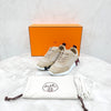 HERMES ベージュメッシュバウンシングスニーカー 36 8150 163157276 [P]
