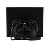 CHANEL Vintage Kapuzentop Schultertasche mit Kettenriemen in Schwarz Glänzend AS1946 aa63614 155954684 [P]