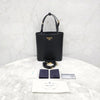 Prada Brushed Triangle Logo Leather Tote Shoulder Bag 1BA401 8165 163156071 [P]