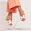 Hermes Oasis Women's Sandals Slippers Blanc H071002Z 02375 158733445 [P]