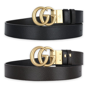GUCCI Herren GG Logo Wendegürtel (Schwarz/Braun) 627055 CAO2T 1062 110644581