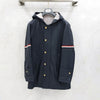 THOM BROWNE レザーアームバンドフードジャケット 0 5312 163158662 [P]
